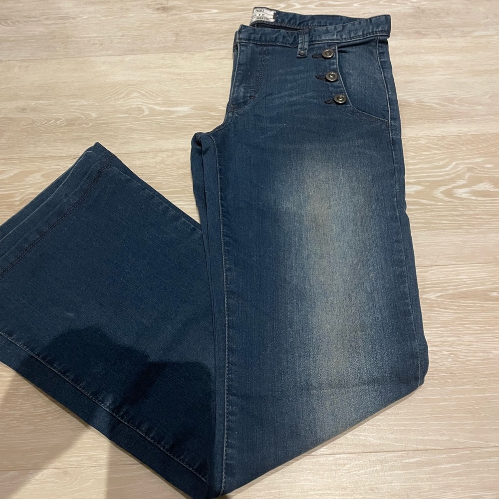 NEW! Free People Jean True Sailor Flare Size 27
